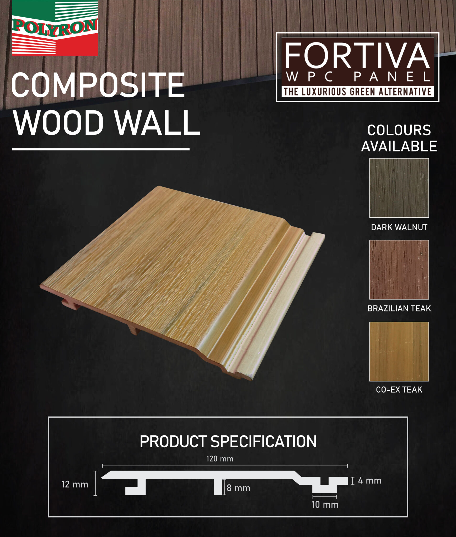 Polyron Pvc Panel Fortiva WPC Wall | Polyron Industries Sdn. Bhd.
