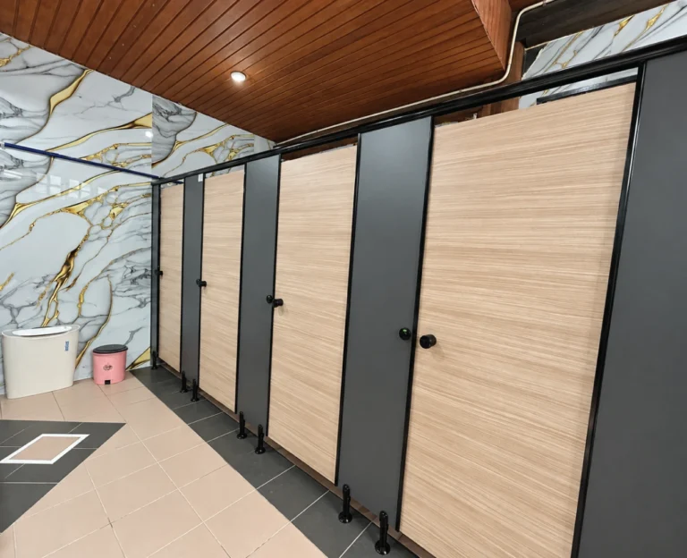 Polished Modern Restroom Corridor